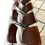Pyramide Chairs By Wim Rietveld, Set Of 4