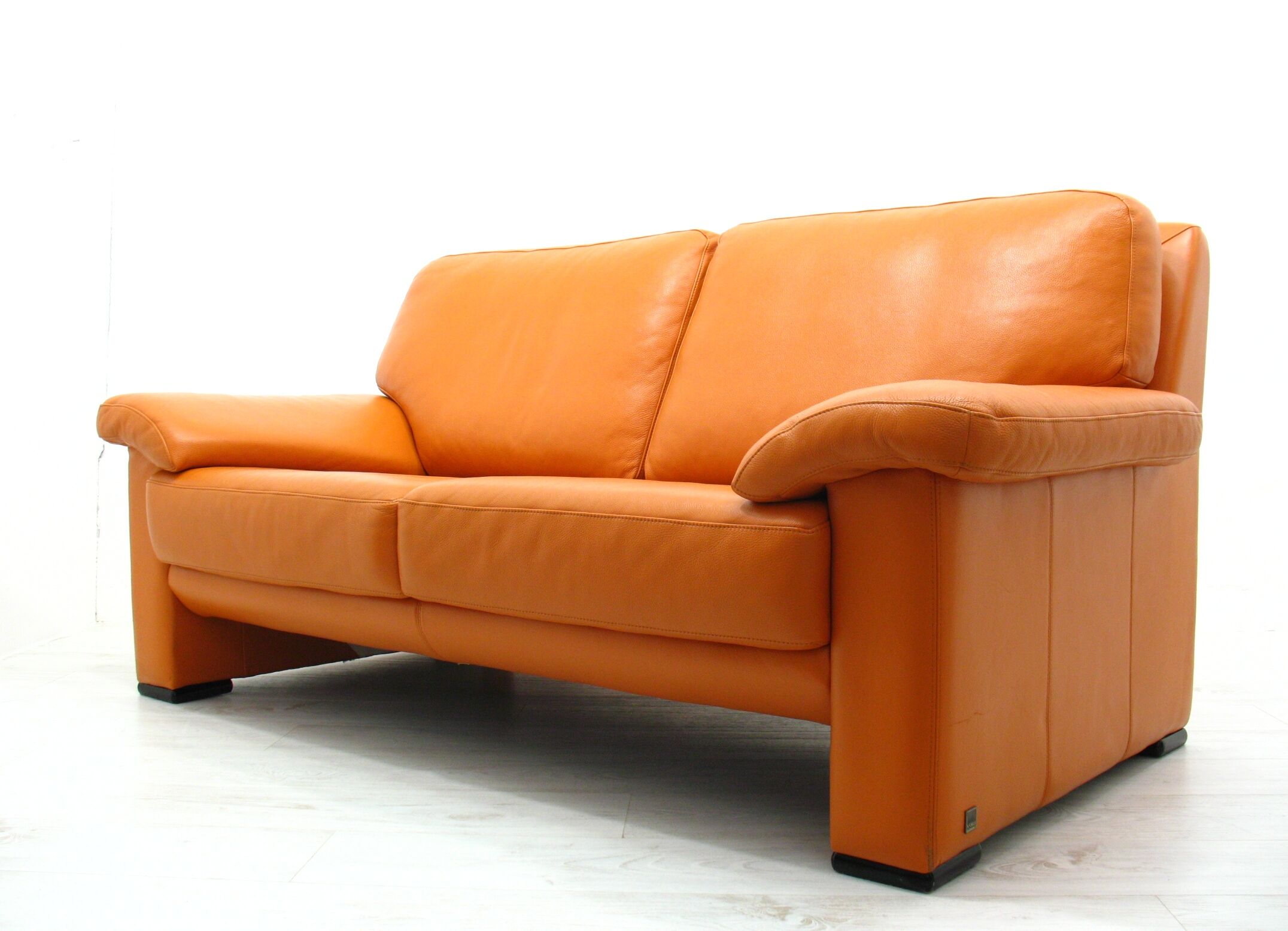 Leather sofa Willi Schillig 90s