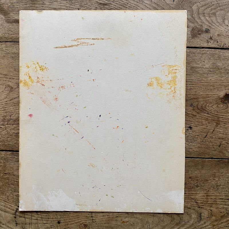 Oil on cardboard Bouquet of flowers