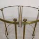 Golden brass coffee tables