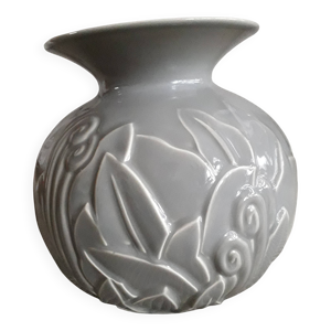 Vase art-déco au motif - floral