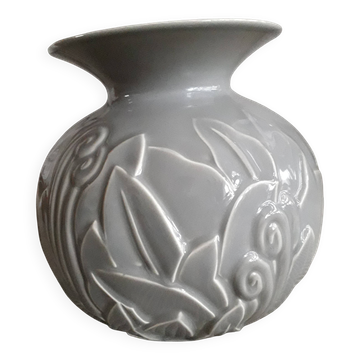 Art Deco vase with floral pattern
