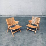 Set of Mid-Century Modern Design Rex Folding Chairs by Niko Kralj for Stol Kamnik, 1980s