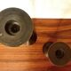 Pair of geometric Memphis candlesticks