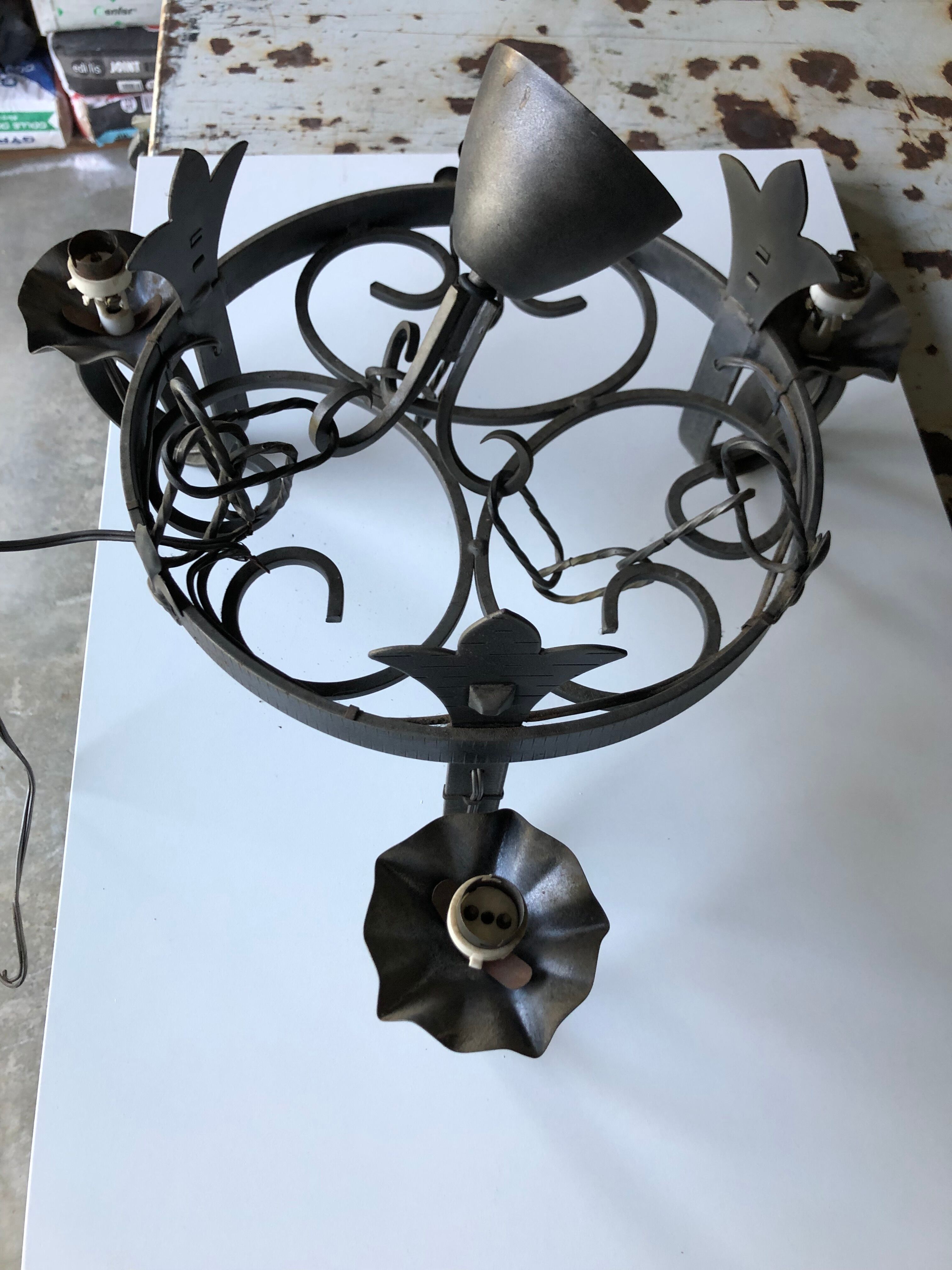 Wrought iron suspension