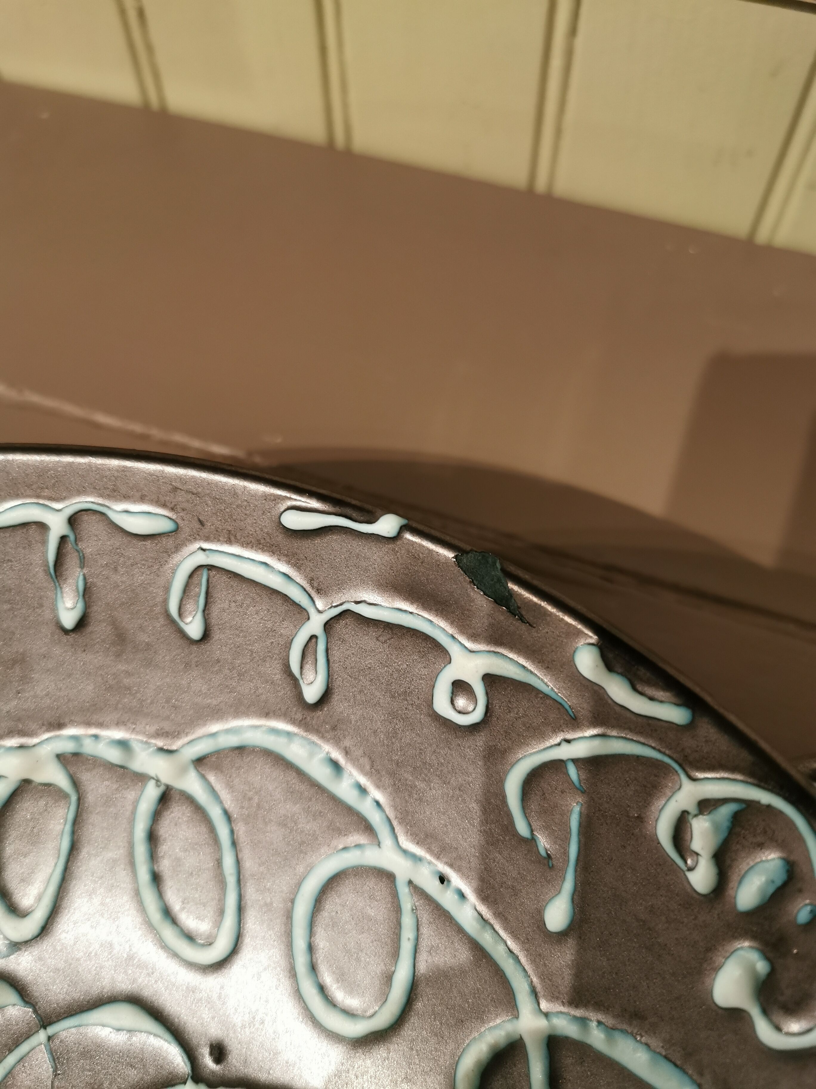 Plate Vallauris signed Lunetta