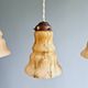 Art Deco pendant light in marbled opaline glass, 1920s-30s
