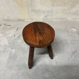 Vintage rustic style tripod stool