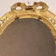 Pair of Swedish brass sconces with mirror