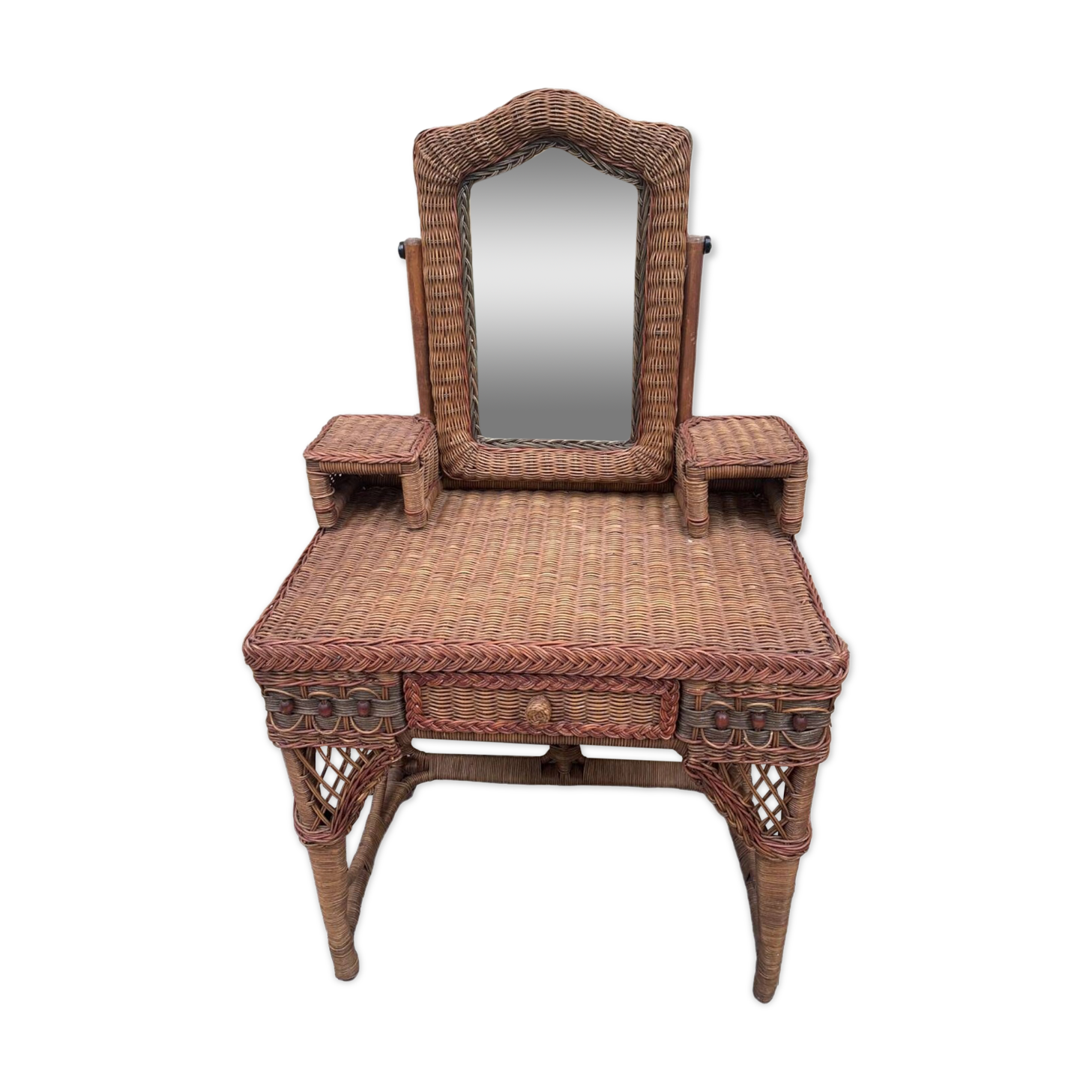 Rattan dressing table