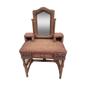 Rattan dressing table