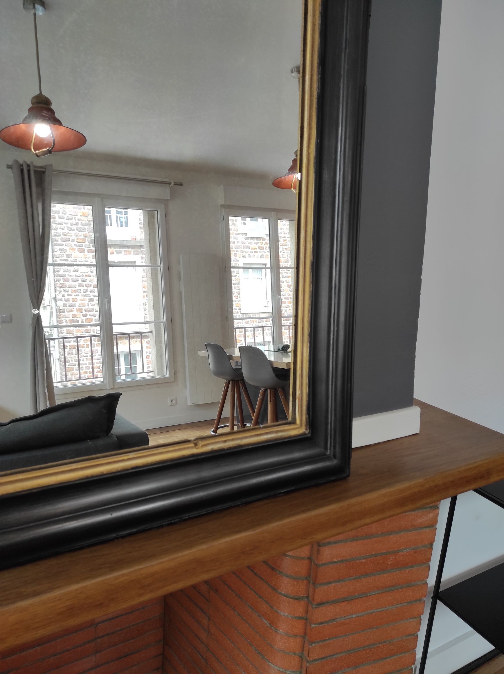 Miroir ancien Louis Philippe 98x71 cm