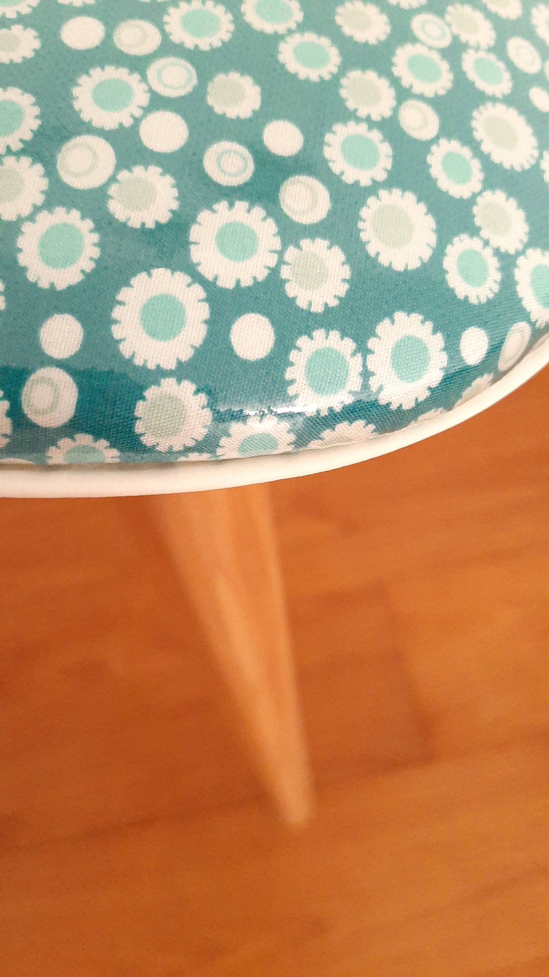 Vintage 1950s bistro chair revisited Petit Pan fabric
