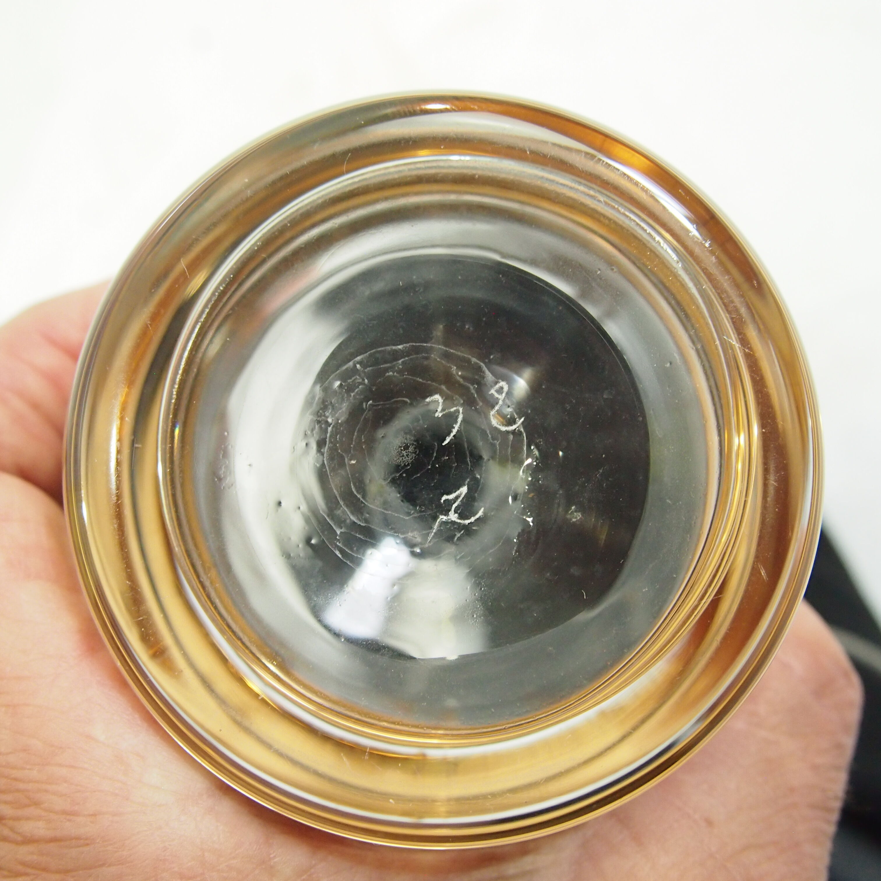 Crystal liqueur carafe Vanne le Chatel vintage