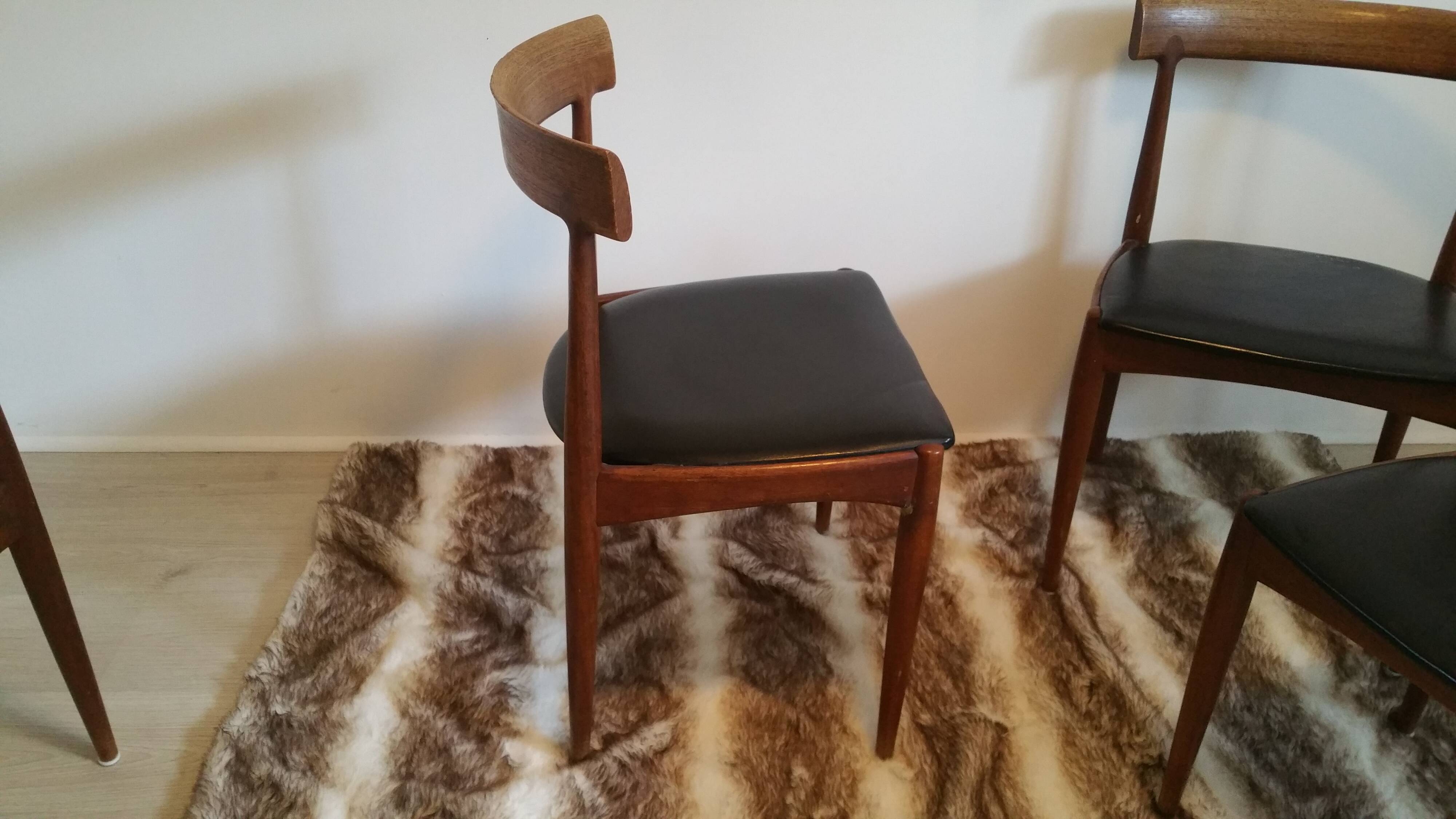 Set of 4 lounge chairs by Johannes Andersen for Denmark, 1960 s