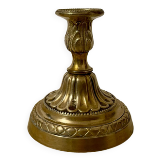 Large brass candle holder