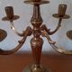5-light bronze or gilded brass candlestick