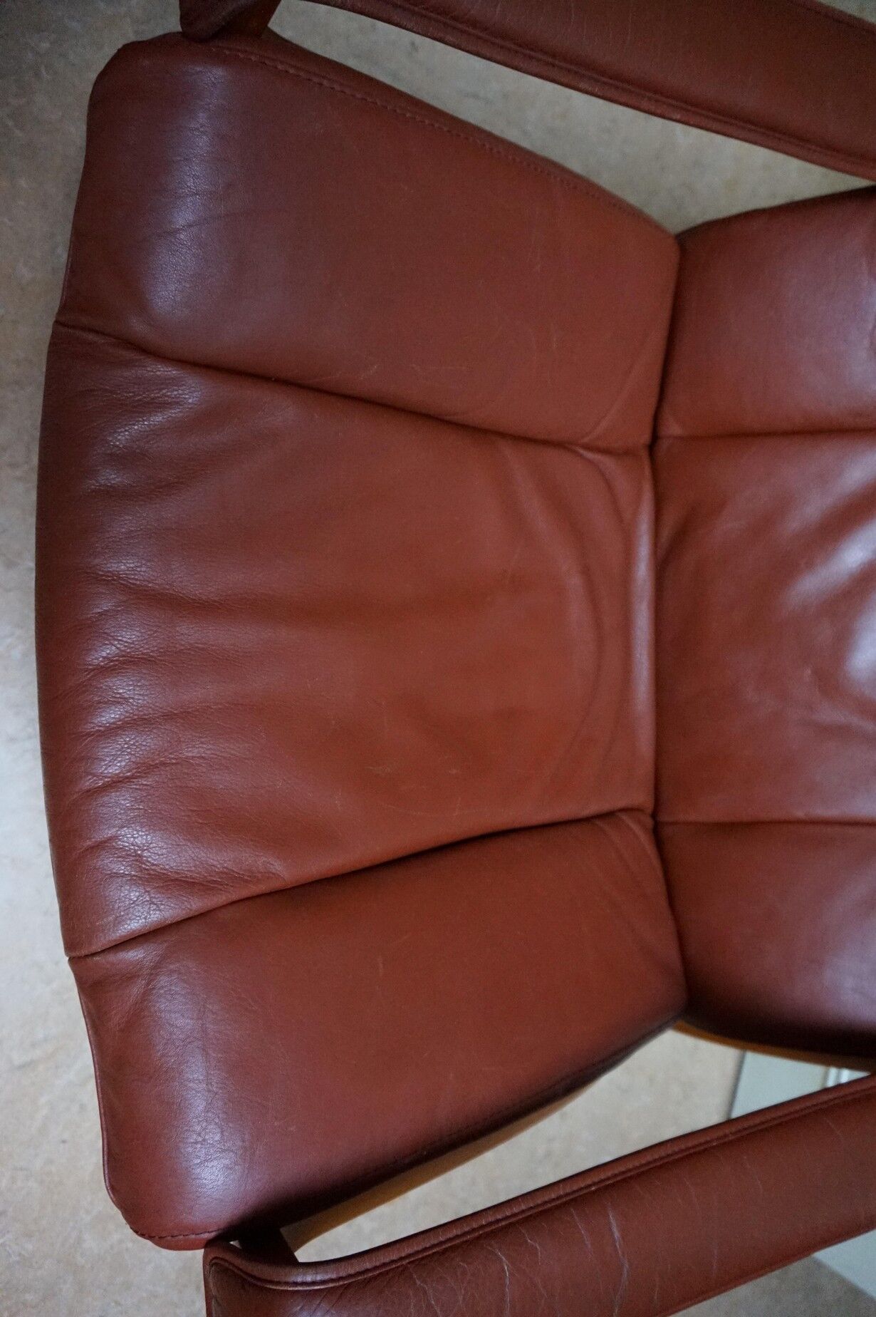 Fauteuil en cuir par Ingmar Relling pour Westnofa, Norvège, années 1970