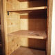 Meuble classeur à triple rideau vintage en bois