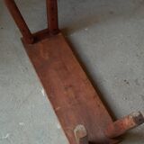 Brutalist oak bench 90 cm