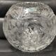 Vintage Ball Vase in Cut Crystal Violetta , Poland