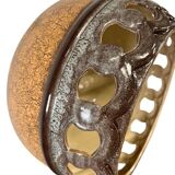 Vintage brown ceramic fat lava suspension