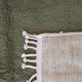 Monochrome green and turquoise rug - 265 x 223 cm