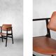 Vintage Mid-Century Scandinavian Modern Mahogany Office Chair, 1960s