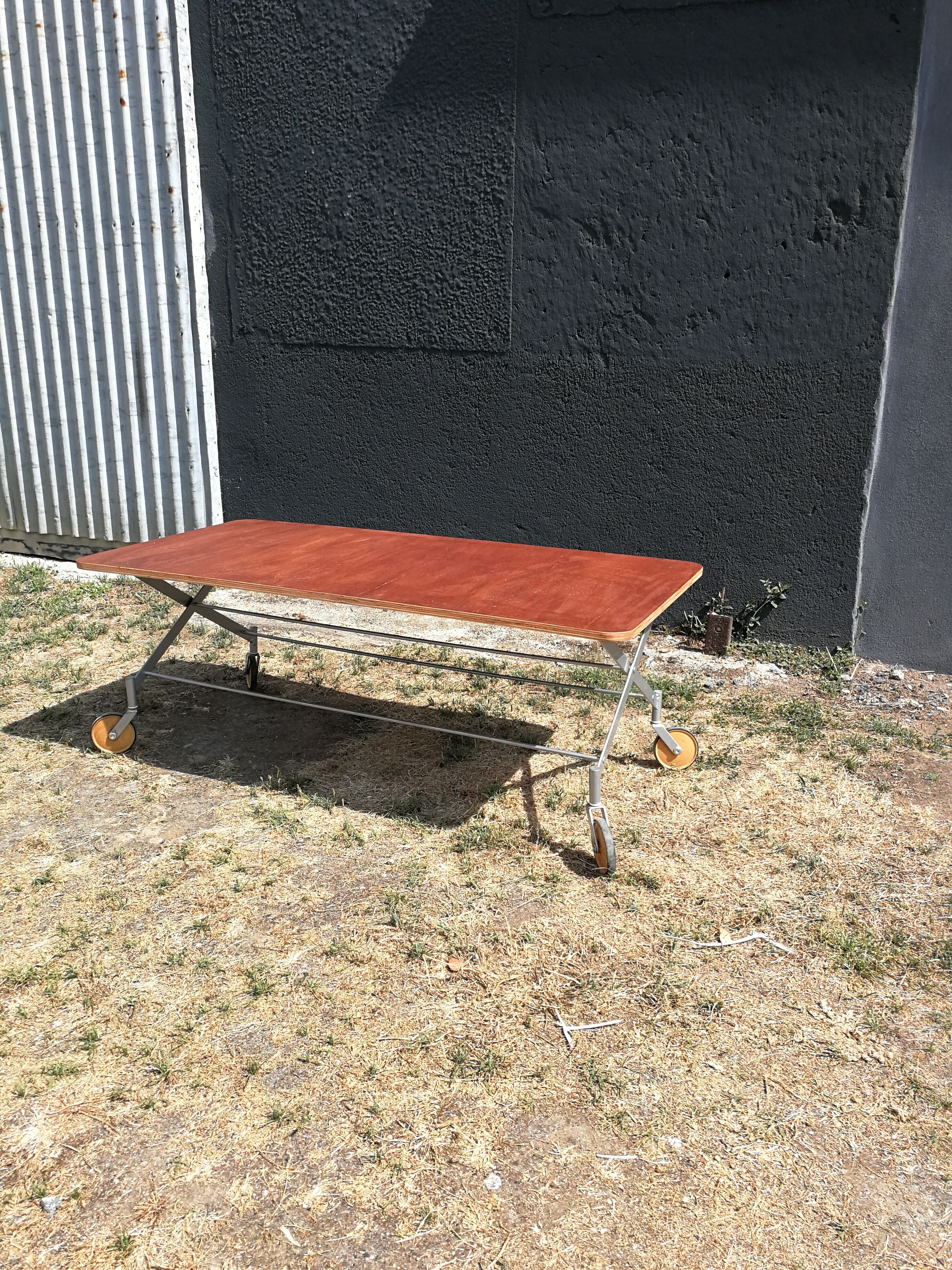 90's rolling coffee table