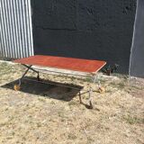 90's rolling coffee table