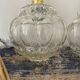 Lot de deux baladeuses vintage globes en verre ciselé