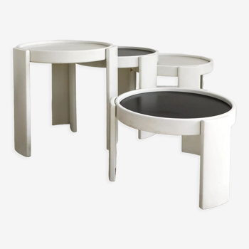 Tables basses empilables de Gianfranco Frattini pour Cassina Itralian, années 1960