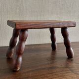 Wooden footrest stool
