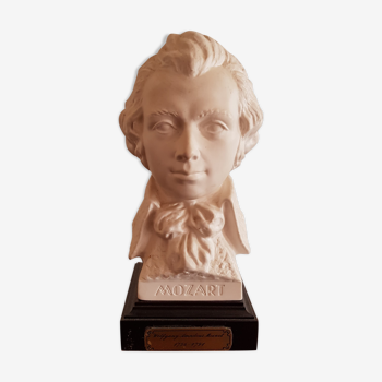 Sculpture biscuit buste Mozart signé G. Bochmann Goebel W