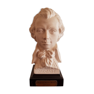 Sculpture biscuit buste Mozart signé G. Bochmann Goebel W