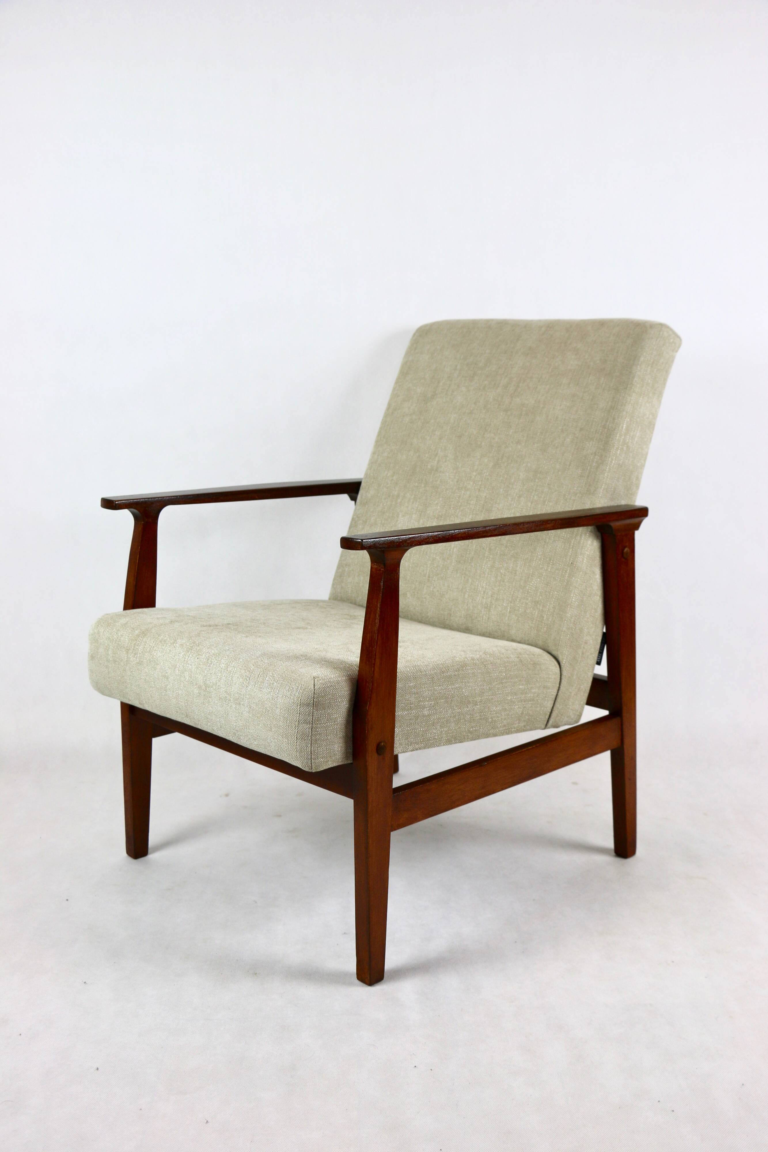 Vintage Beige Club Armchair, 1970s