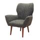 Fauteuil gris, design italien, années 1970, production : Italie