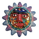 2 Mexican ceramic masks