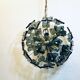 Italian sputnik murano glass smoked glass and metal, 1960s