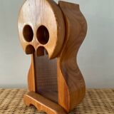 Vintage owl money box in solid pine