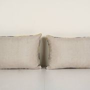 Silk ikat yellow pillowcase