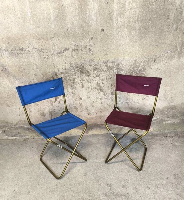 Paire de chaises de camping vintage Lafuma