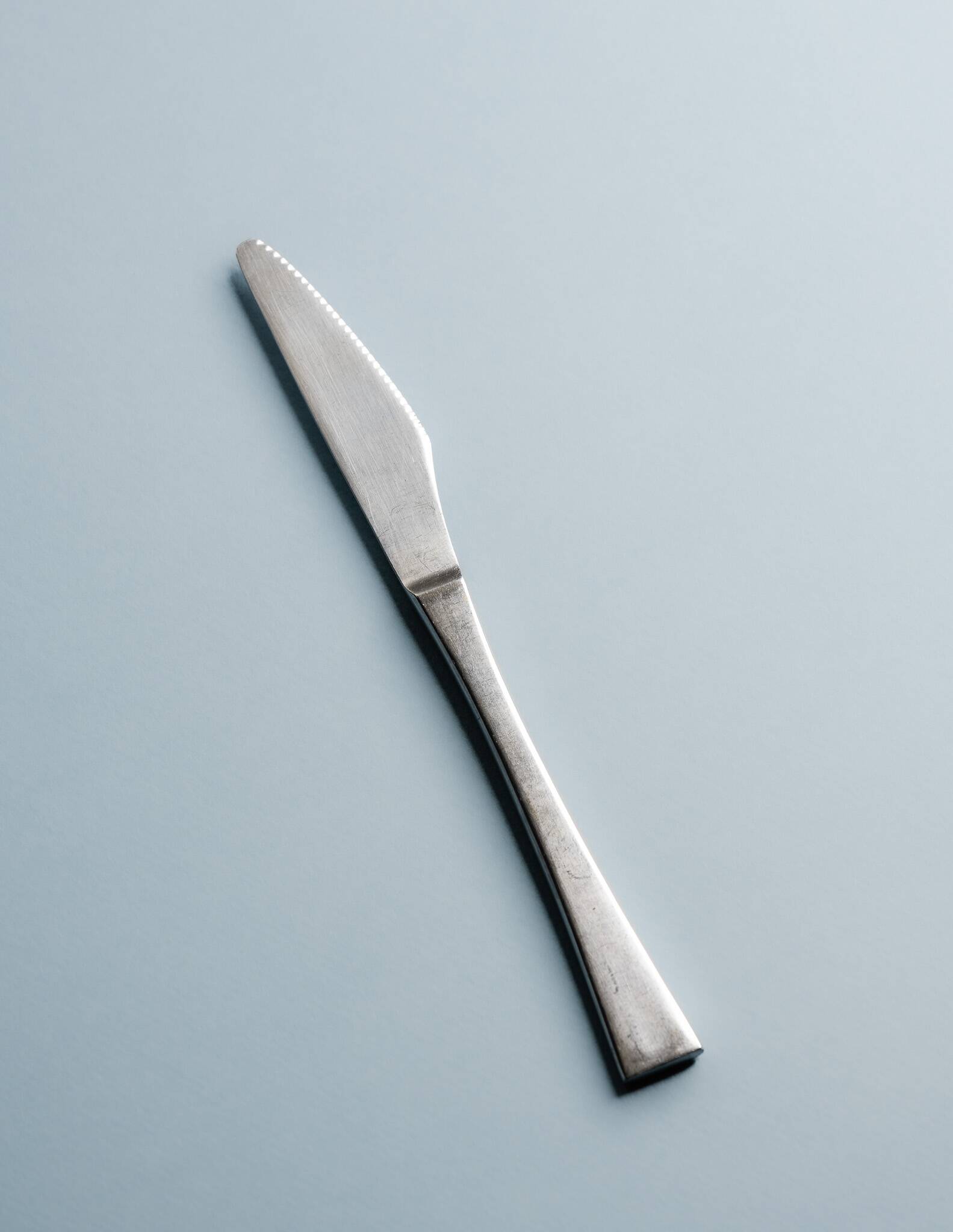 GUY DEGRENNE STAINLESS STEEL CUTLERY SET, 1970s