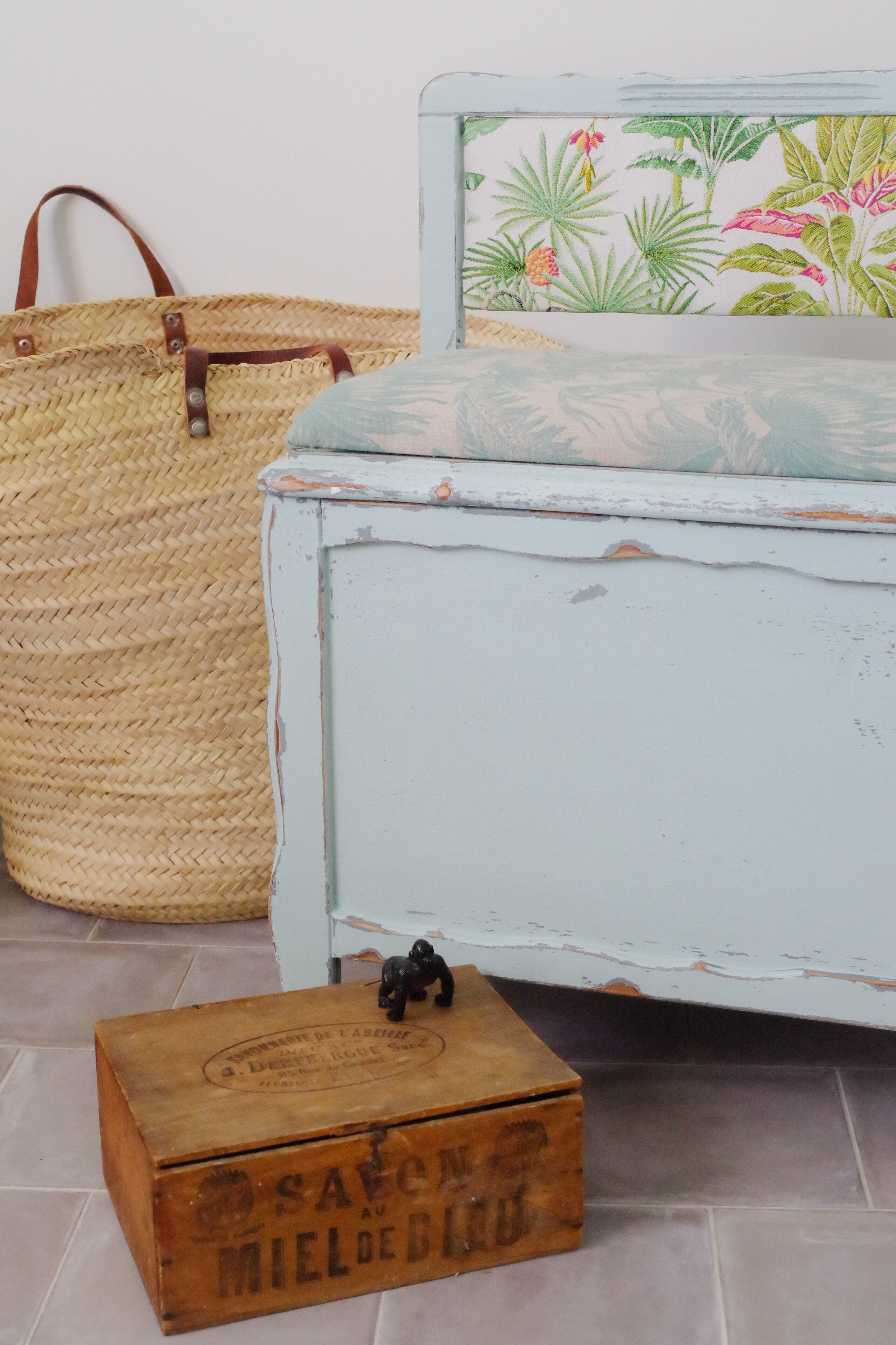 Renovated old toy chest