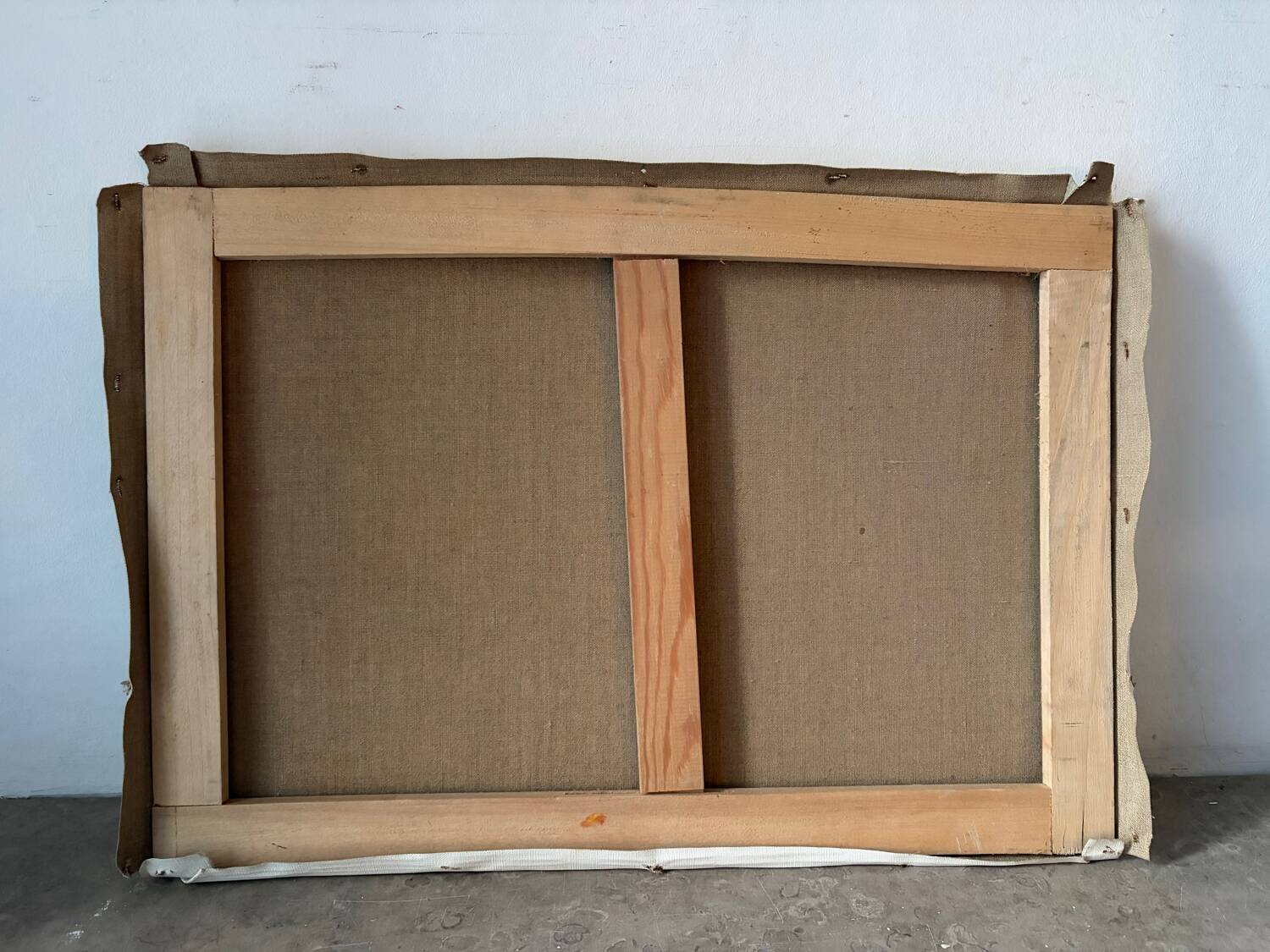 Wooded landscape, oil on canvas, signed