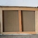 Wooded landscape, oil on canvas, signed