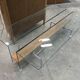 1970s design coffee table, combining transparency and visual lightness.