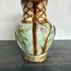 Pichet barbotine 19th century with bird decoration.