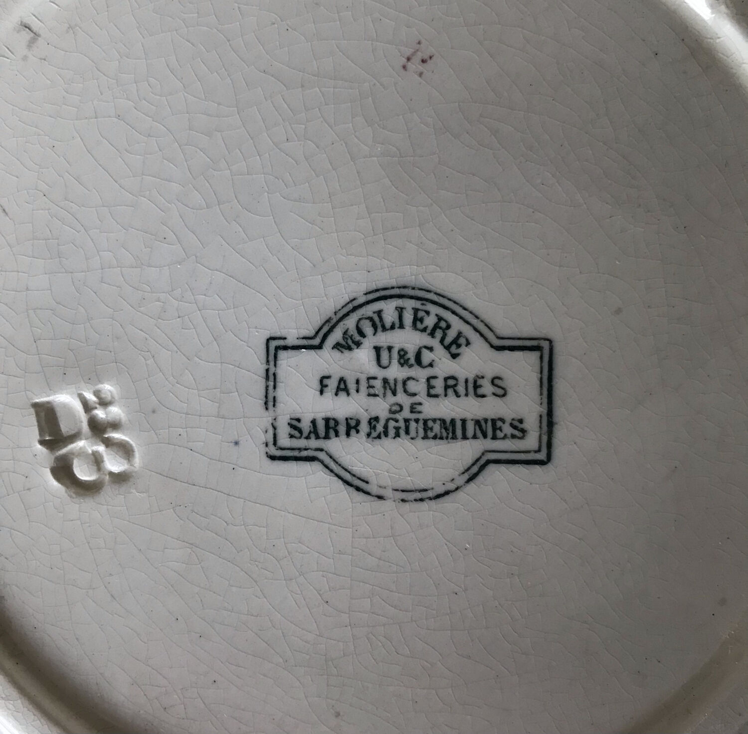 3 assiettes Sarreguemimes Molière