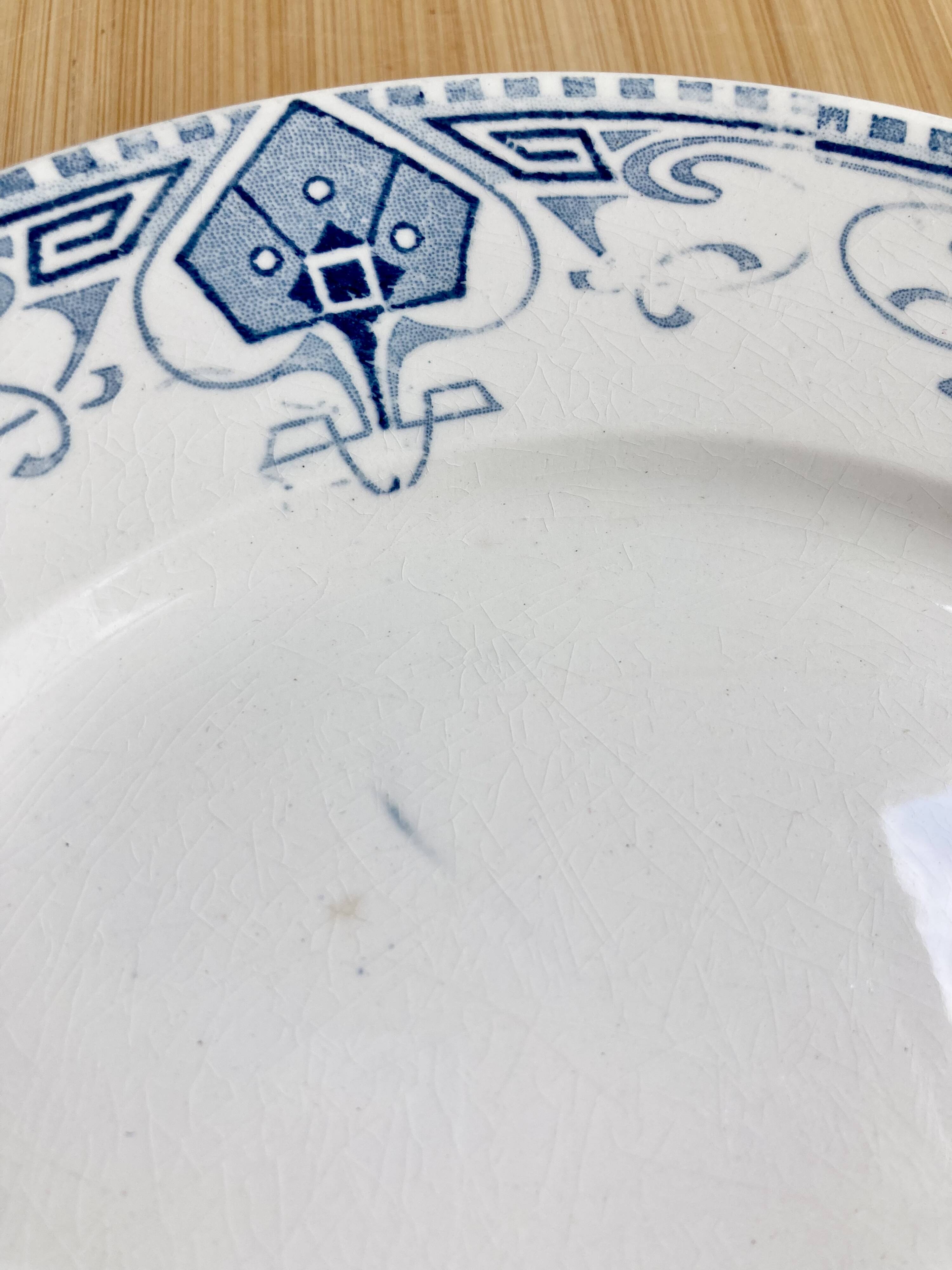 3 Terre de fer plates / U&C Sarreguemines "Germaine"